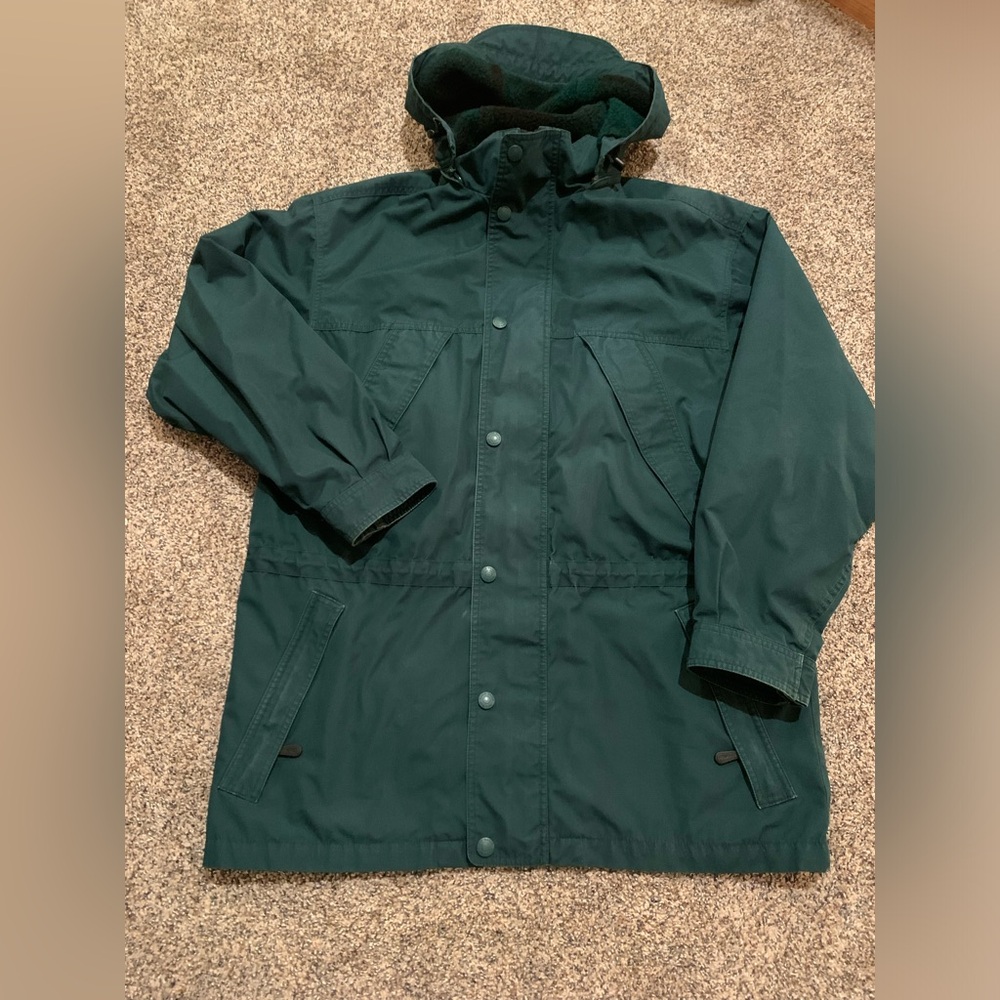 Mens Vintage Green Eddie Bauer Winter Jacket